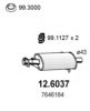 FIAT 50030002 Middle Silencer